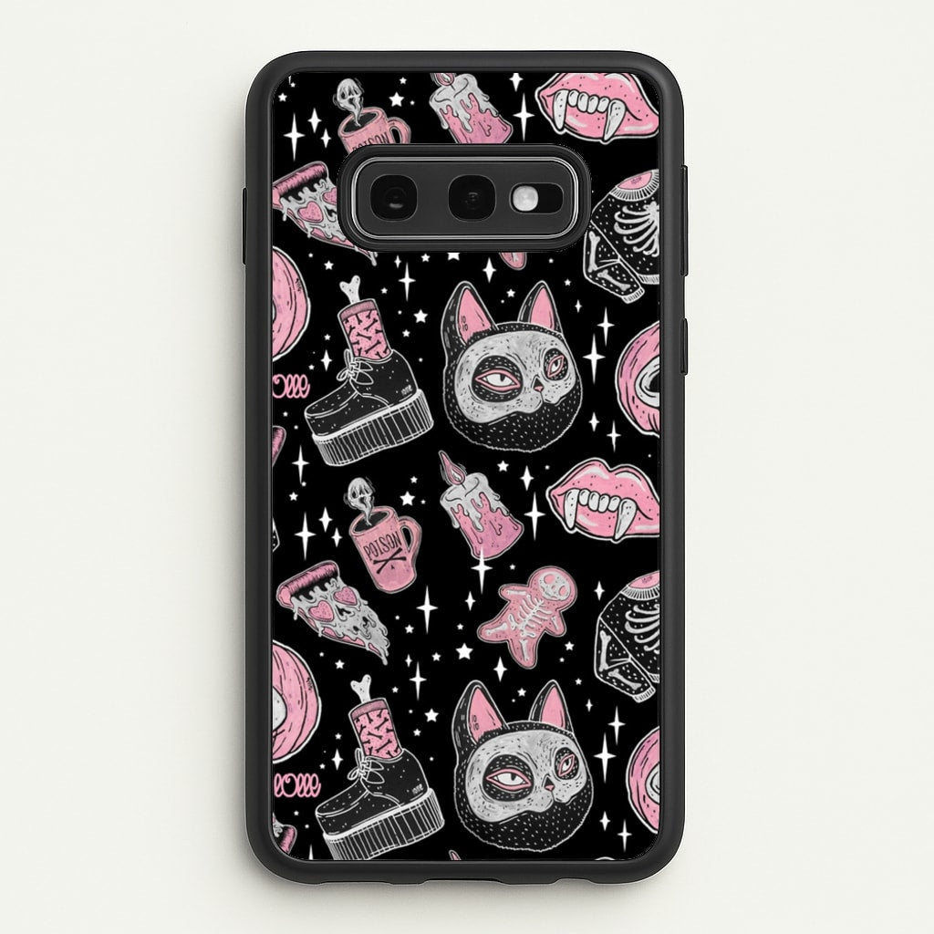 Spooks or Creeps Halloween - Phone Case for Galaxy S10e