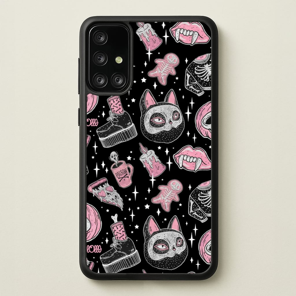 Spooks or Creeps Halloween - Phone Case for Galaxy A71