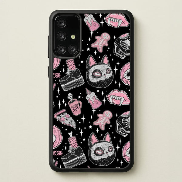 Spooks or Creeps Halloween - Phone Case for Galaxy A71