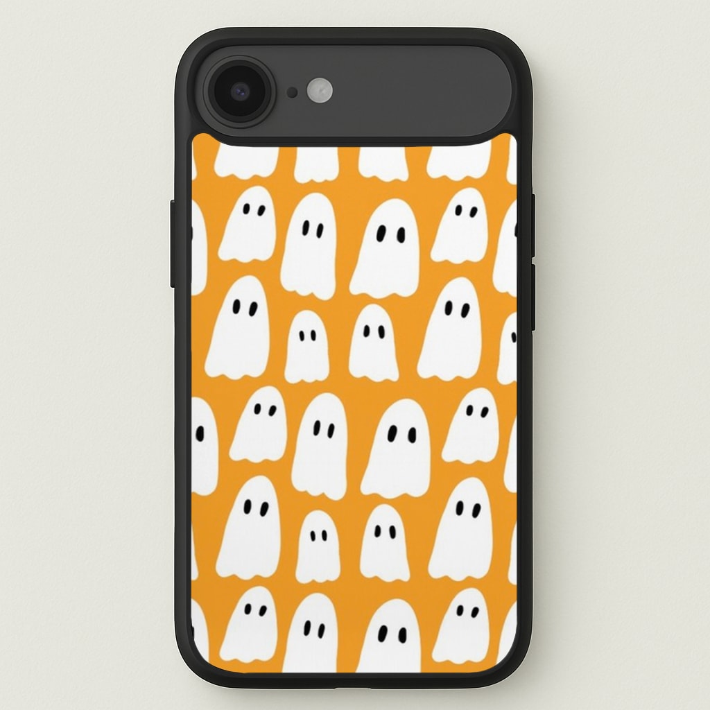 Orange Ghost Halloween Pattern Phone Case for iPhone 17 Air