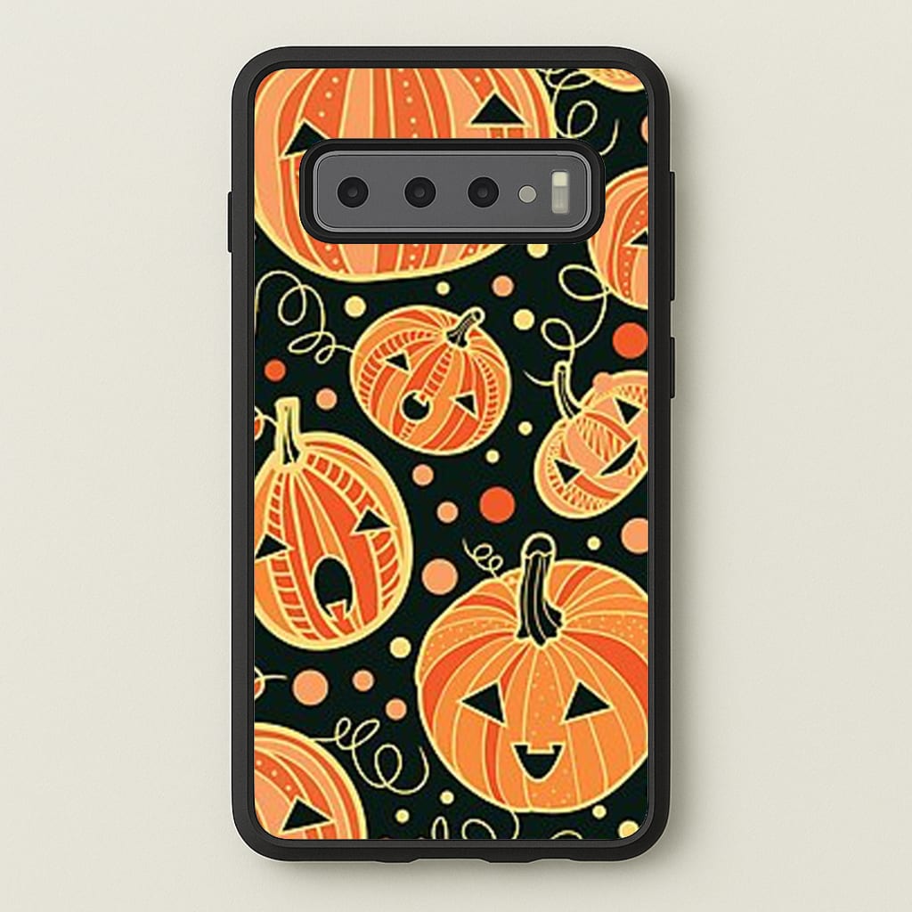 Pumpkin Pattern - Phone Case for Galaxy S10