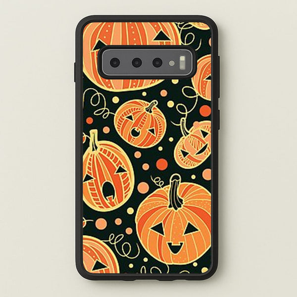 Pumpkin Pattern - Phone Case for Galaxy S10 Plus