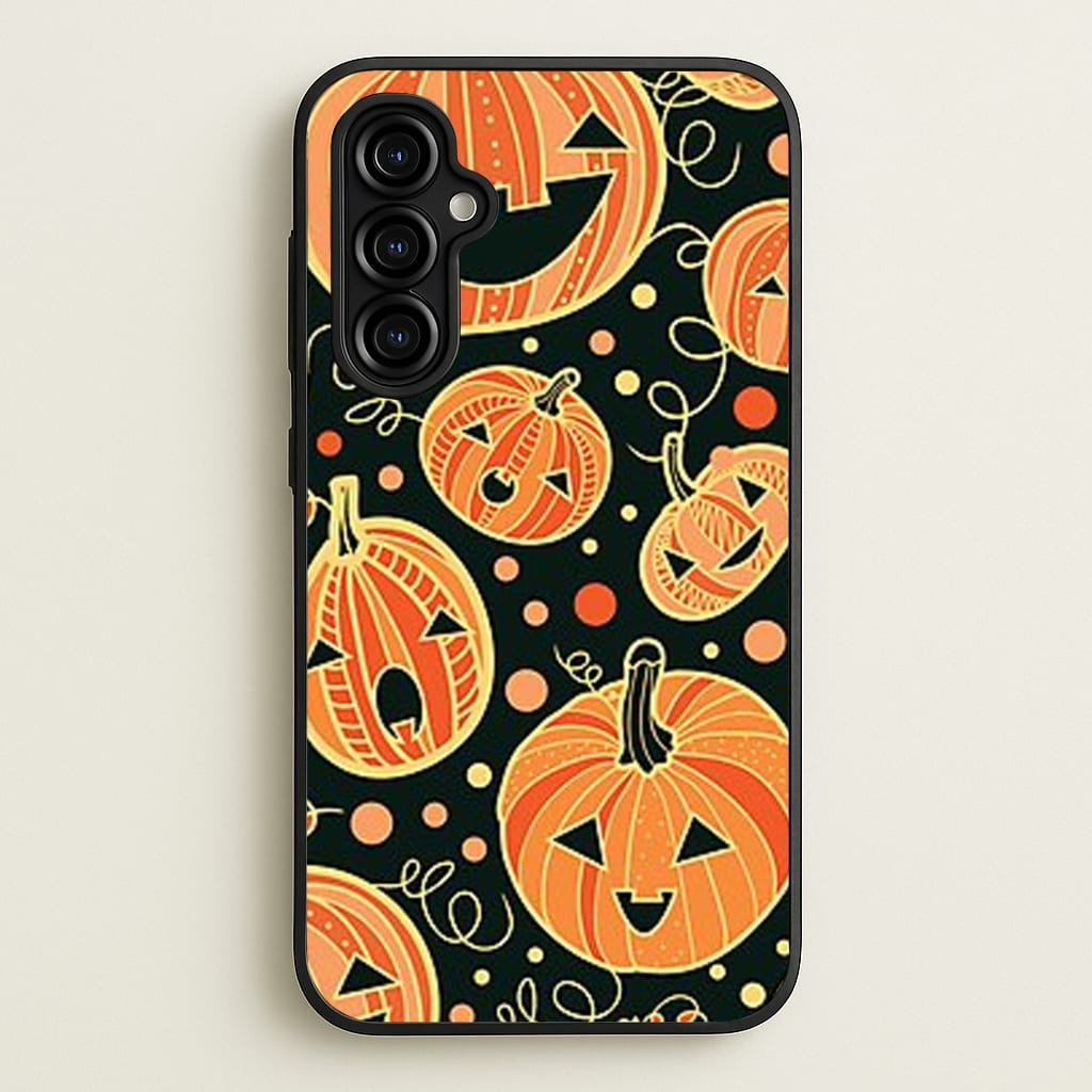 Pumpkin Pattern - Phone Case for Galaxy A54