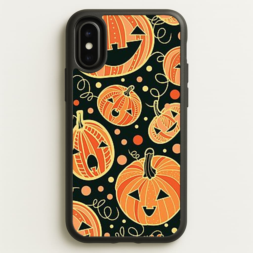 Pumpkin Pattern - Phone Case for iPhone X / XS