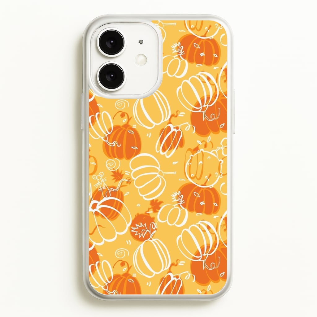 Drawn Pumpkin Pattern - Phone Case for iPhone 11