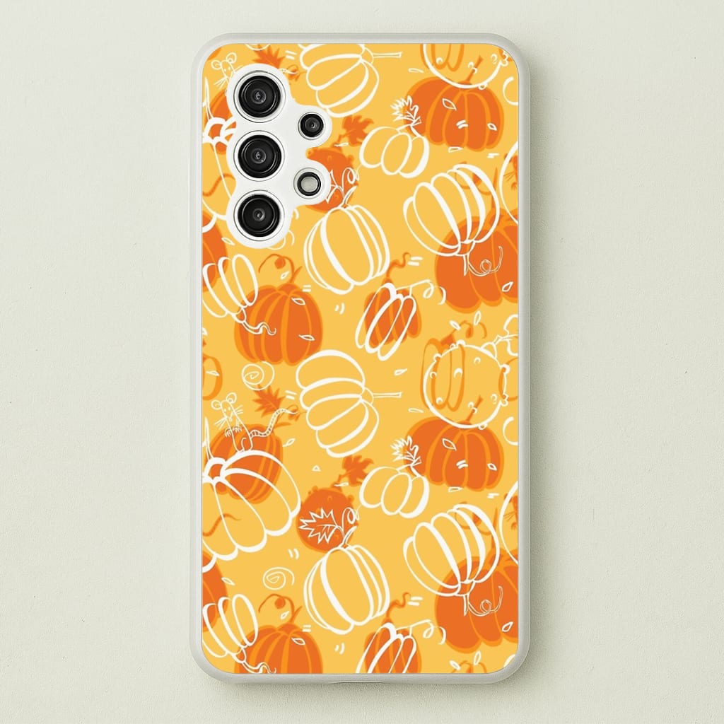 Drawn Pumpkin Pattern - Phone Case for Galaxy A13