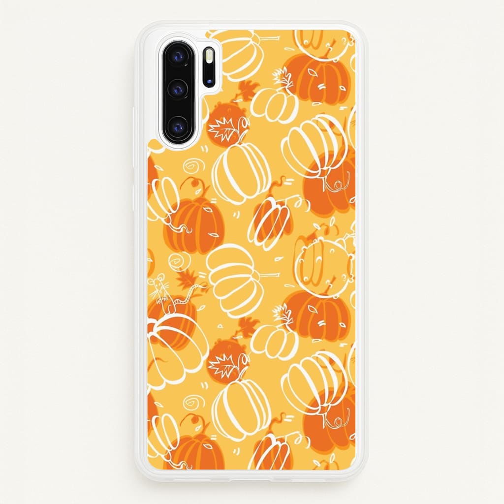 Drawn Pumpkin Pattern - Phone Case for Huawei P30 Pro