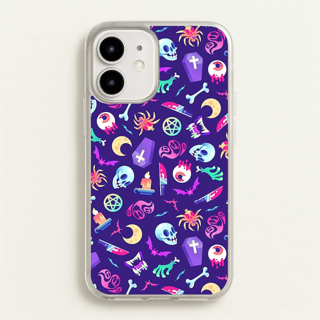 Horroriffic Halloween Pattern - Phone Case for iPhone 12 Mini