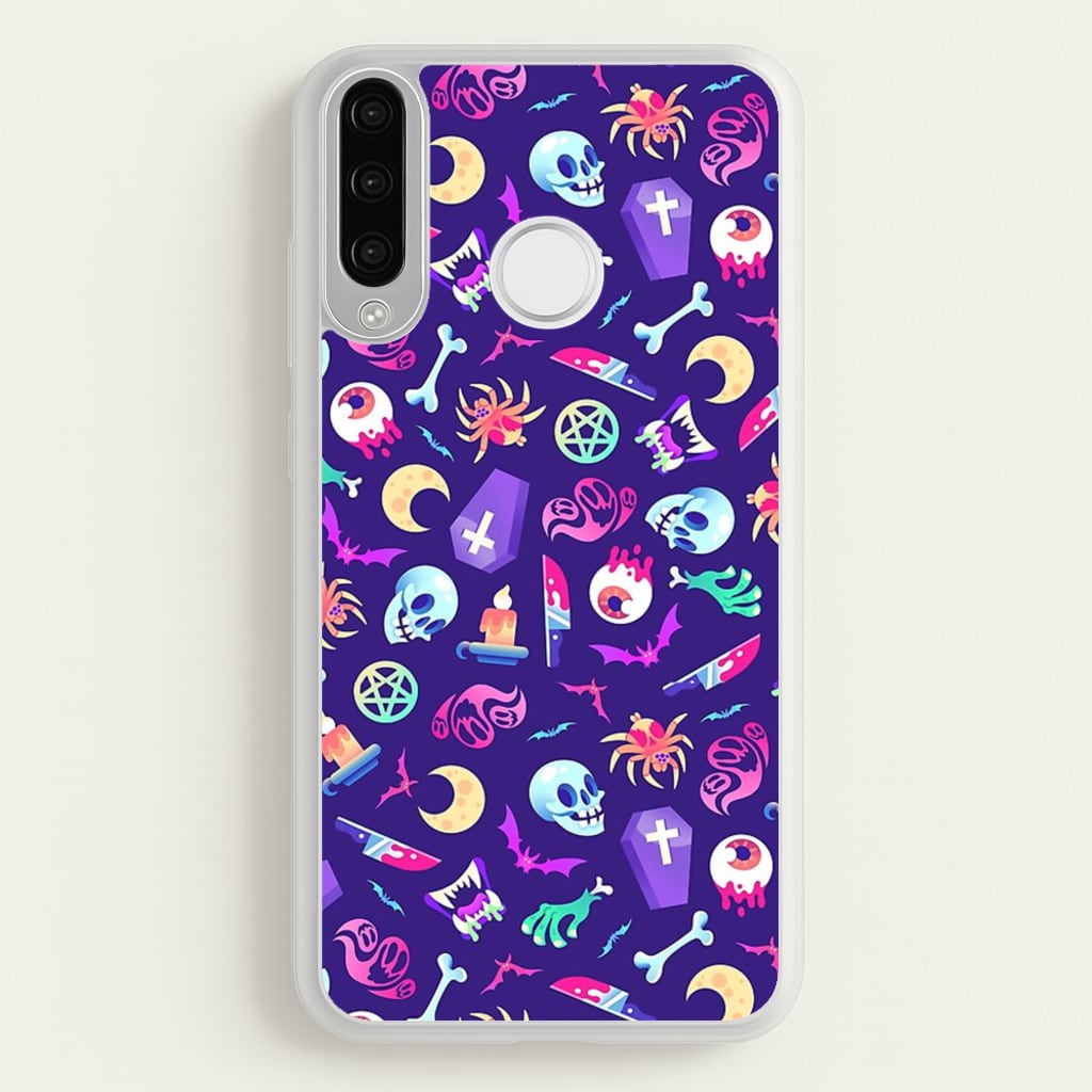 Horroriffic Halloween Pattern - Phone Case for Huawei P30 Lite