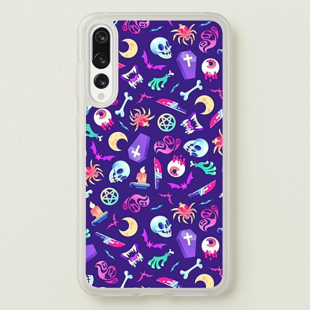 Horroriffic Halloween Pattern - Phone Case for Huawei P20 Pro