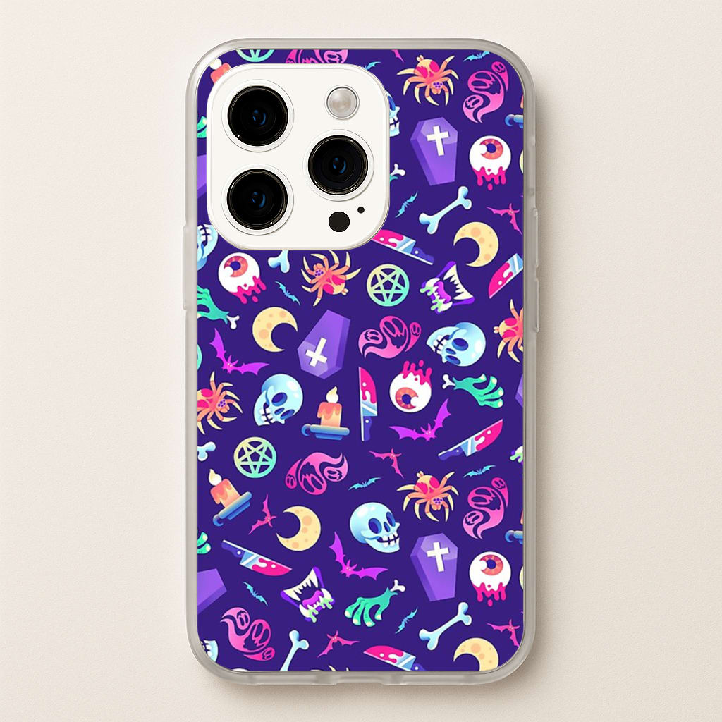 Horroriffic Halloween Pattern - Phone Case for iPhone 14 Pro