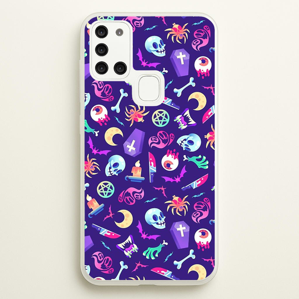Horroriffic Halloween Pattern - Phone Case for Galaxy A21s