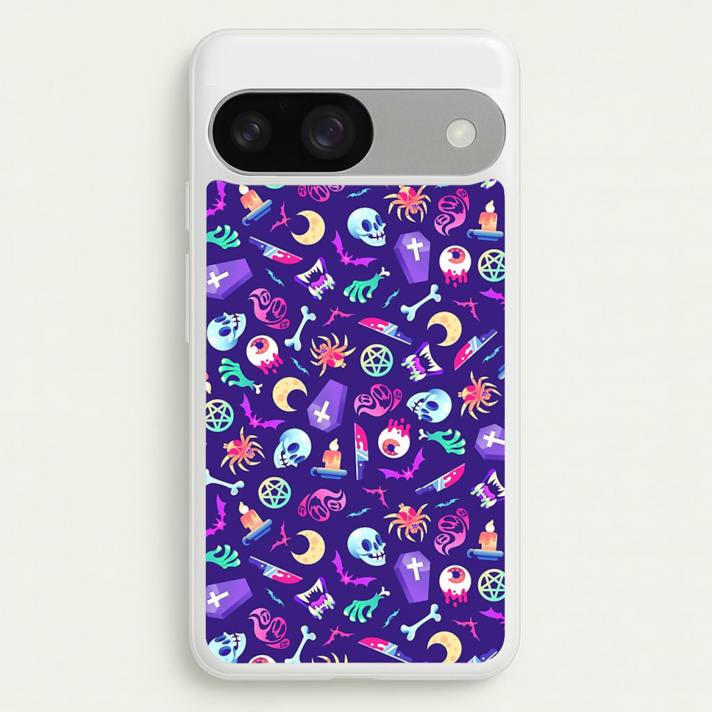 Horroriffic Halloween Pattern - Phone Case for Google Pixel 9 / 9 Pro
