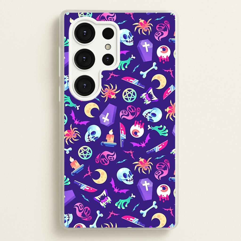 Horroriffic Halloween Pattern - Phone Case for Galaxy S25 Ultra
