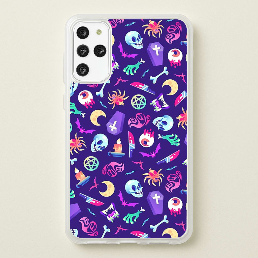 Horroriffic Halloween Pattern - Phone Case for Galaxy S20 Plus
