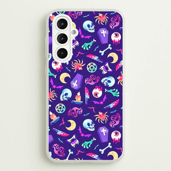 Horroriffic Halloween Pattern - Phone Case for Galaxy A16