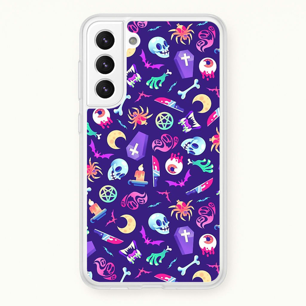 Horroriffic Halloween Pattern - Phone Case for Galaxy S21