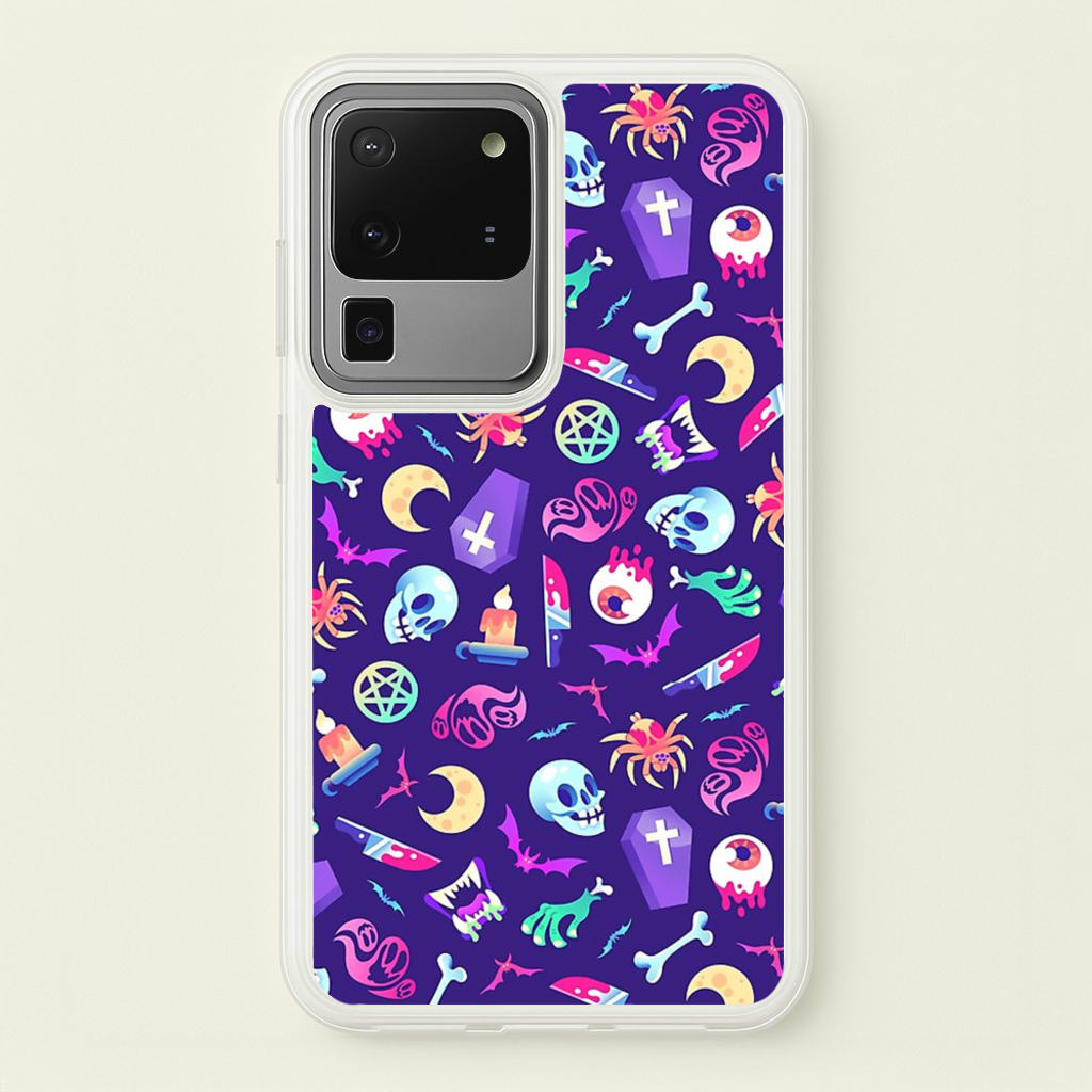 Horroriffic Halloween Pattern - Phone Case for Galaxy S20 Ultra