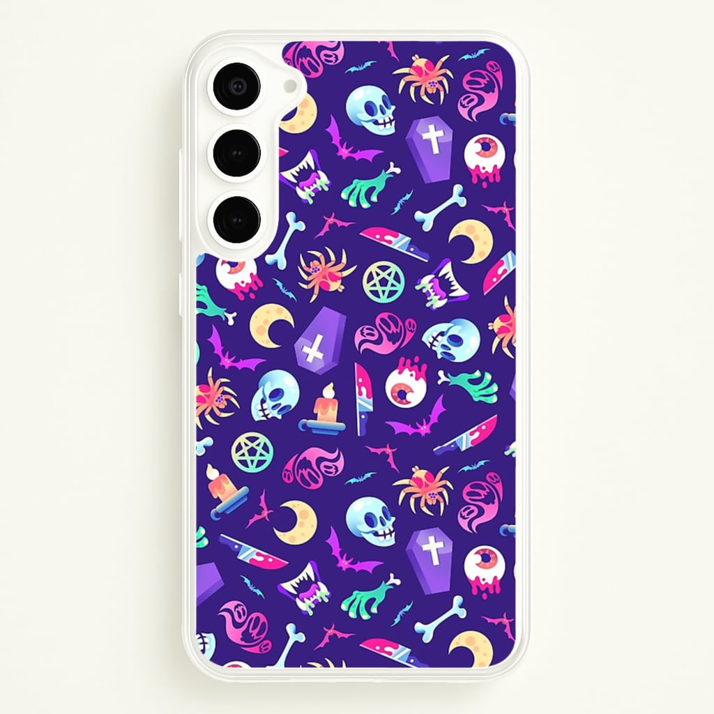 Horroriffic Halloween Pattern - Phone Case for Galaxy S23 Plus