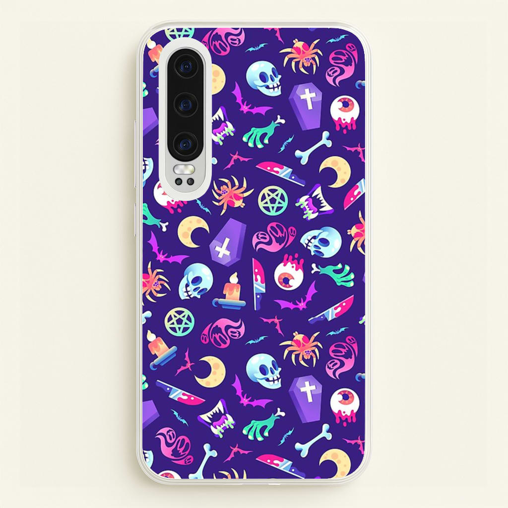 Horroriffic Halloween Pattern - Phone Case for Huawei P30