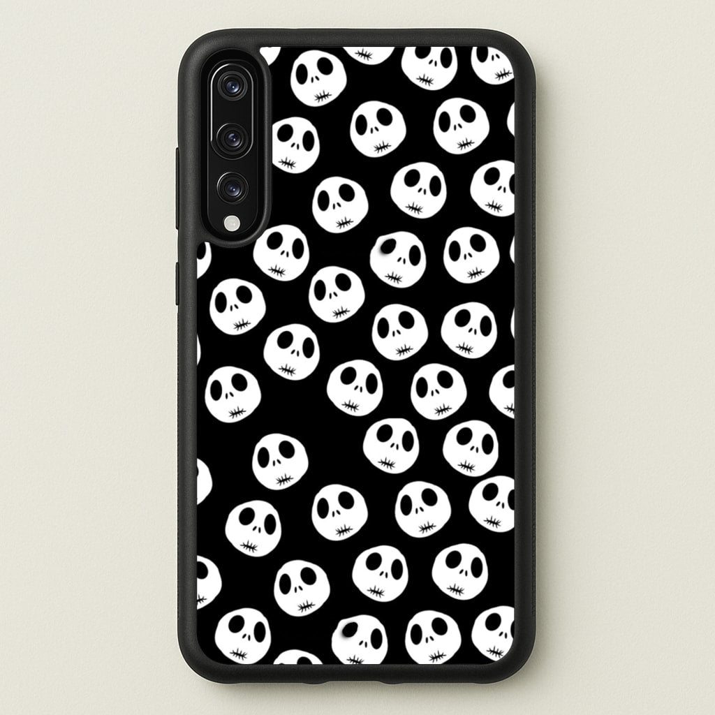 Jack Skellington Pattern - TNBC - Christmas Phone Case for Huawei P20 Pro