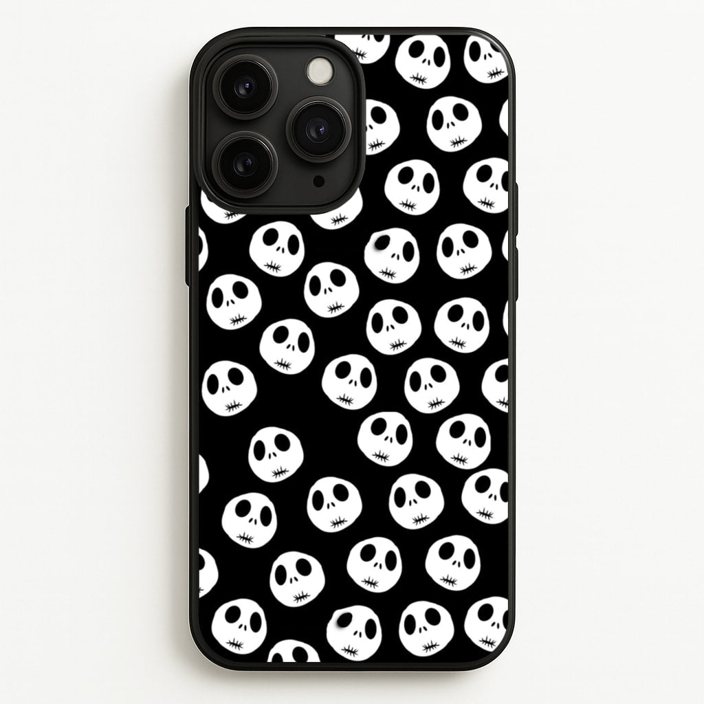Jack Skellington Pattern - TNBC - Christmas Phone Case for iPhone 11 Pro Max