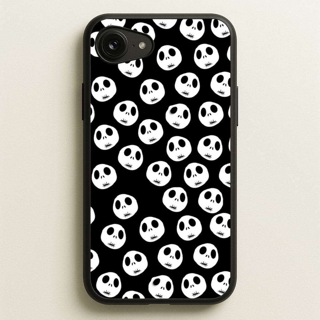 Jack Skellington Pattern - TNBC - Christmas Phone Case for iPhone 16e