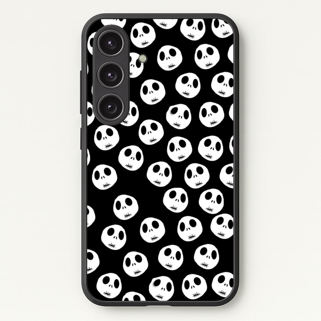 Jack Skellington Pattern - TNBC - Christmas Phone Case for Galaxy S25