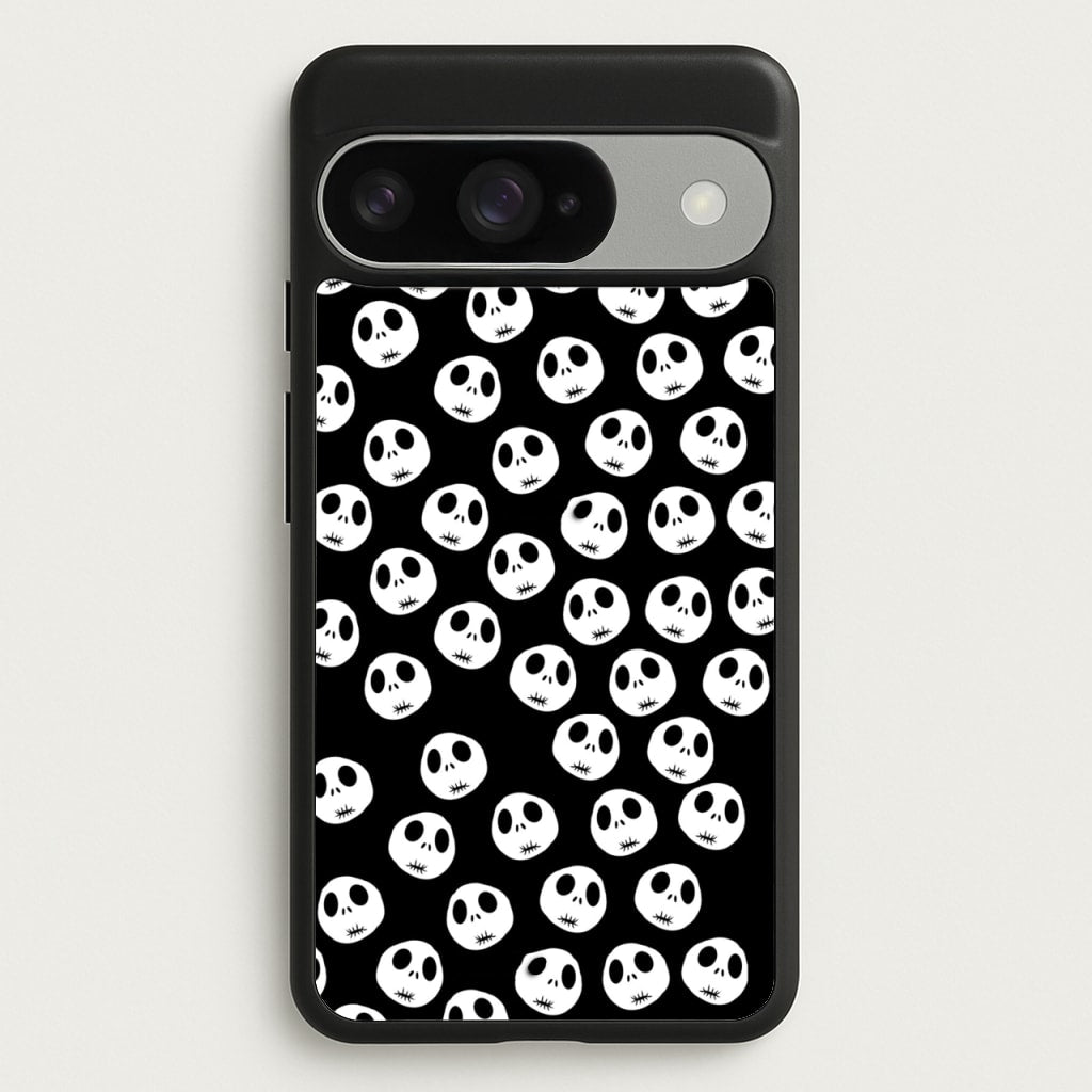 Jack Skellington Pattern - TNBC Phone Case for Google Pixel 10 / 10 Pro