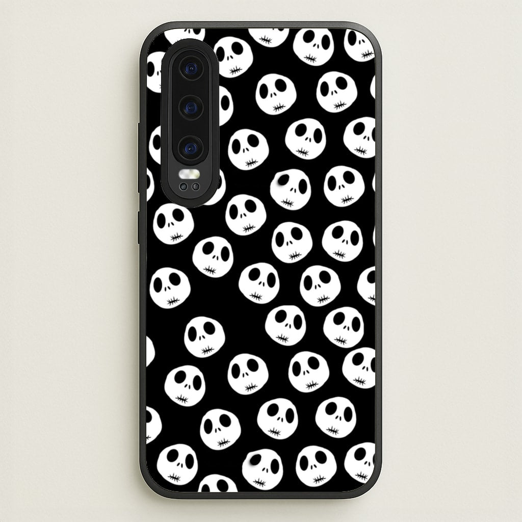 Jack Skellington Pattern - TNBC - Christmas Phone Case for Huawei P30