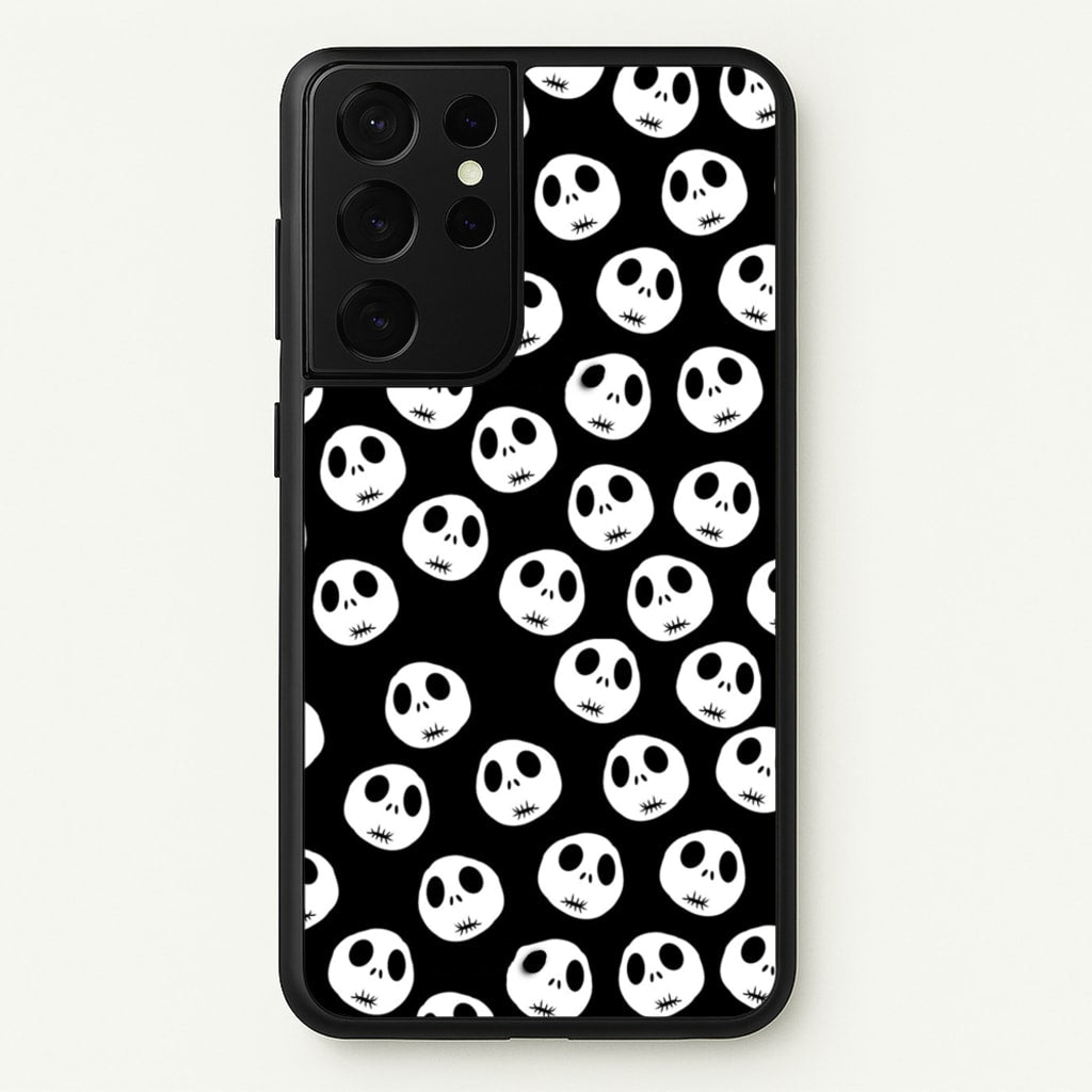 Jack Skellington Pattern - TNBC - Christmas Phone Case for Galaxy S21 Ultra