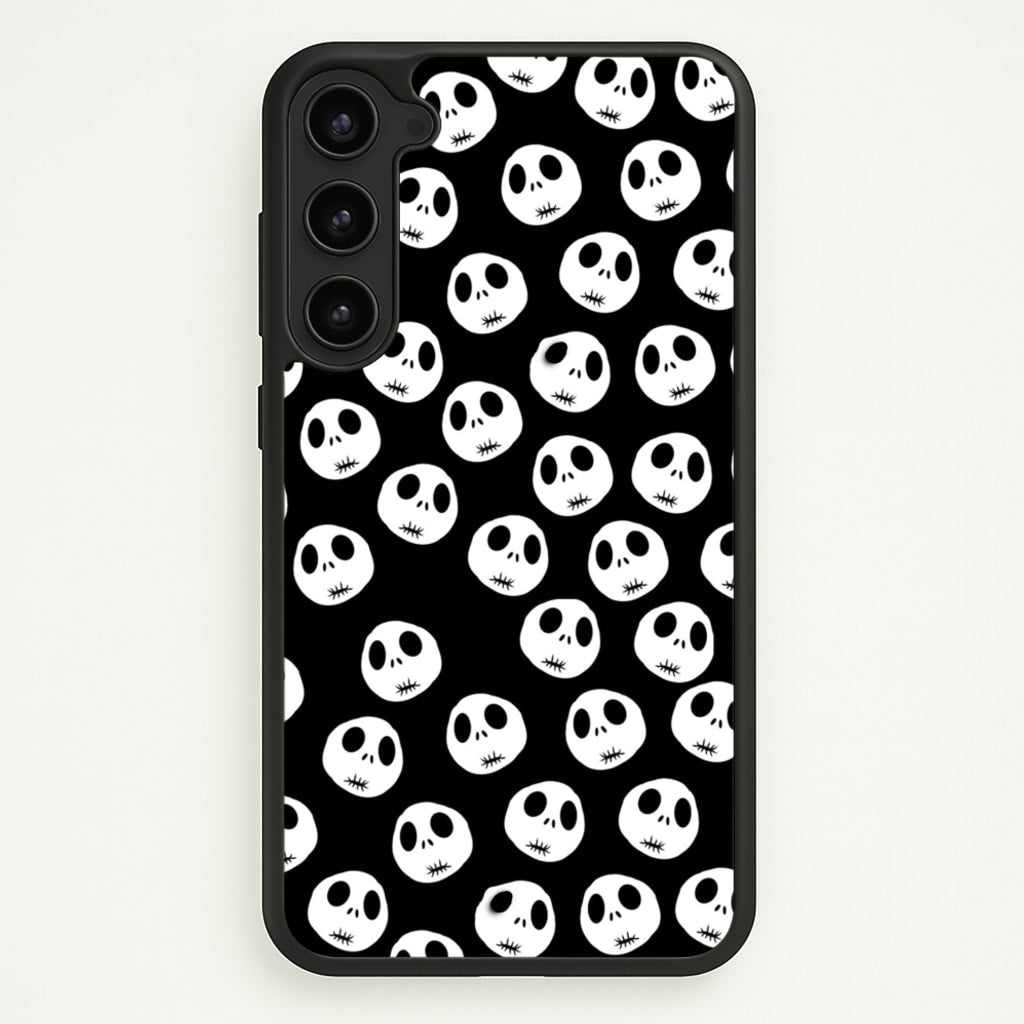 Jack Skellington Pattern - TNBC - Christmas Phone Case for Galaxy S23