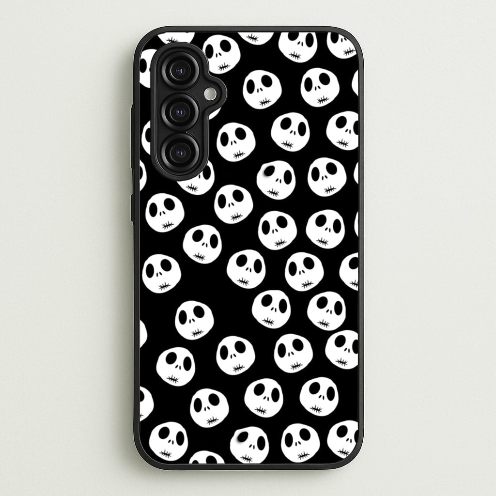 Jack Skellington Pattern - TNBC - Christmas Phone Case for Galaxy A14
