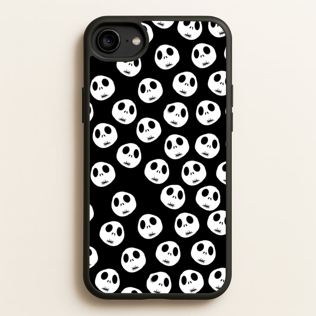 Jack Skellington Pattern - TNBC - Christmas Phone Case for iPhone 6 / 7 / 8 / SE