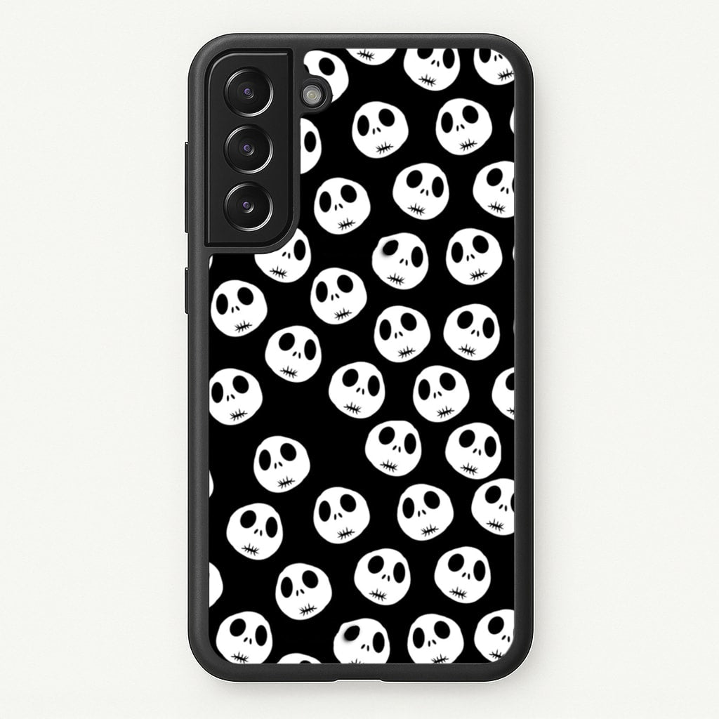 Jack Skellington Pattern - TNBC - Christmas Phone Case for Galaxy S21