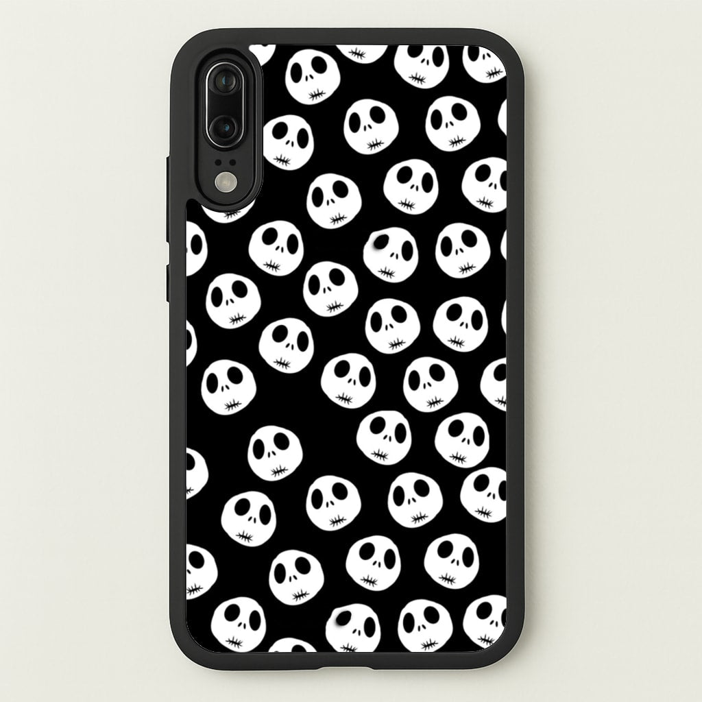 Jack Skellington Pattern - TNBC - Christmas Phone Case for Huawei P20