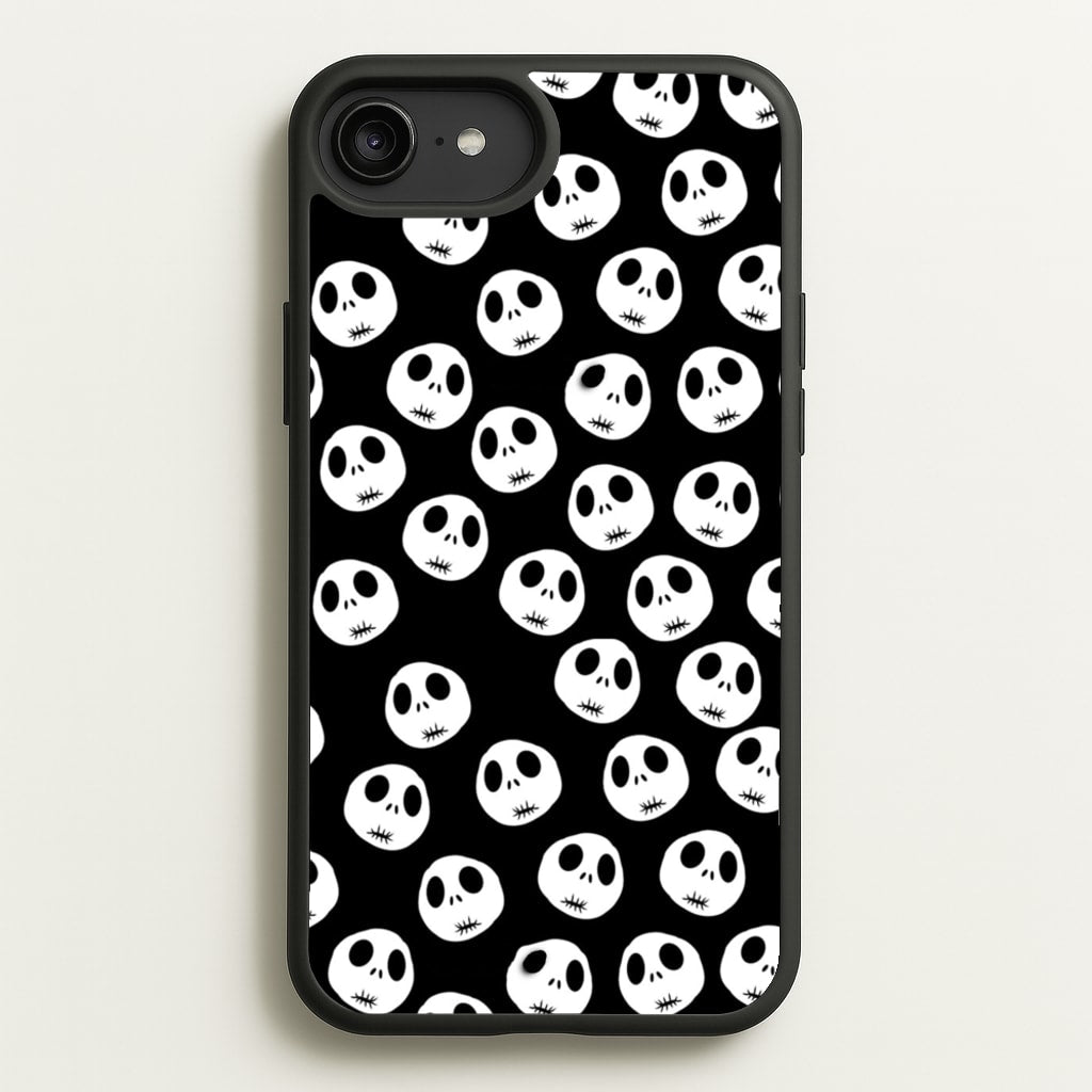 Jack Skellington Pattern - TNBC - Christmas Phone Case for iPhone 6 Plus / 7 Plus / 8 Plus