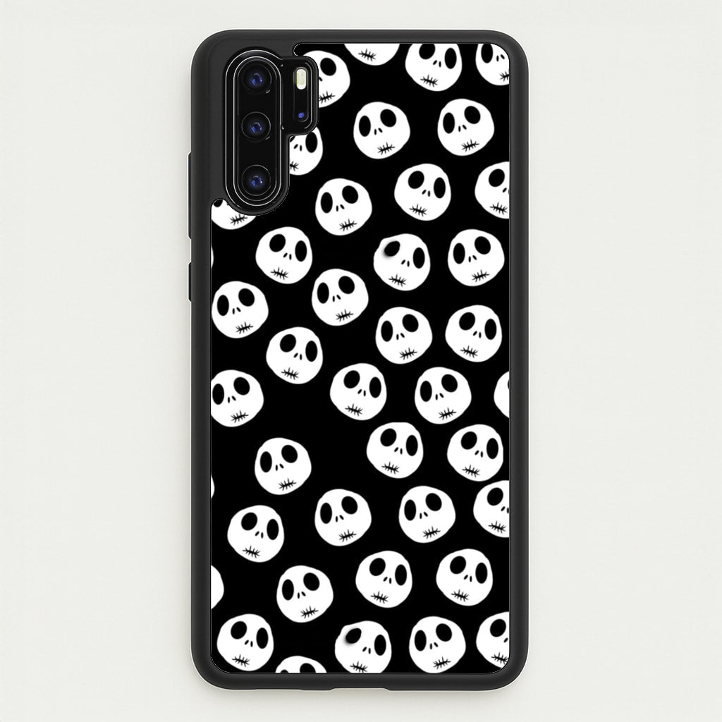 Jack Skellington Pattern - TNBC - Christmas Phone Case for Huawei P30 Pro