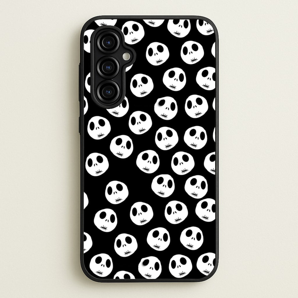 Jack Skellington Pattern - TNBC - Christmas Phone Case for Galaxy A54