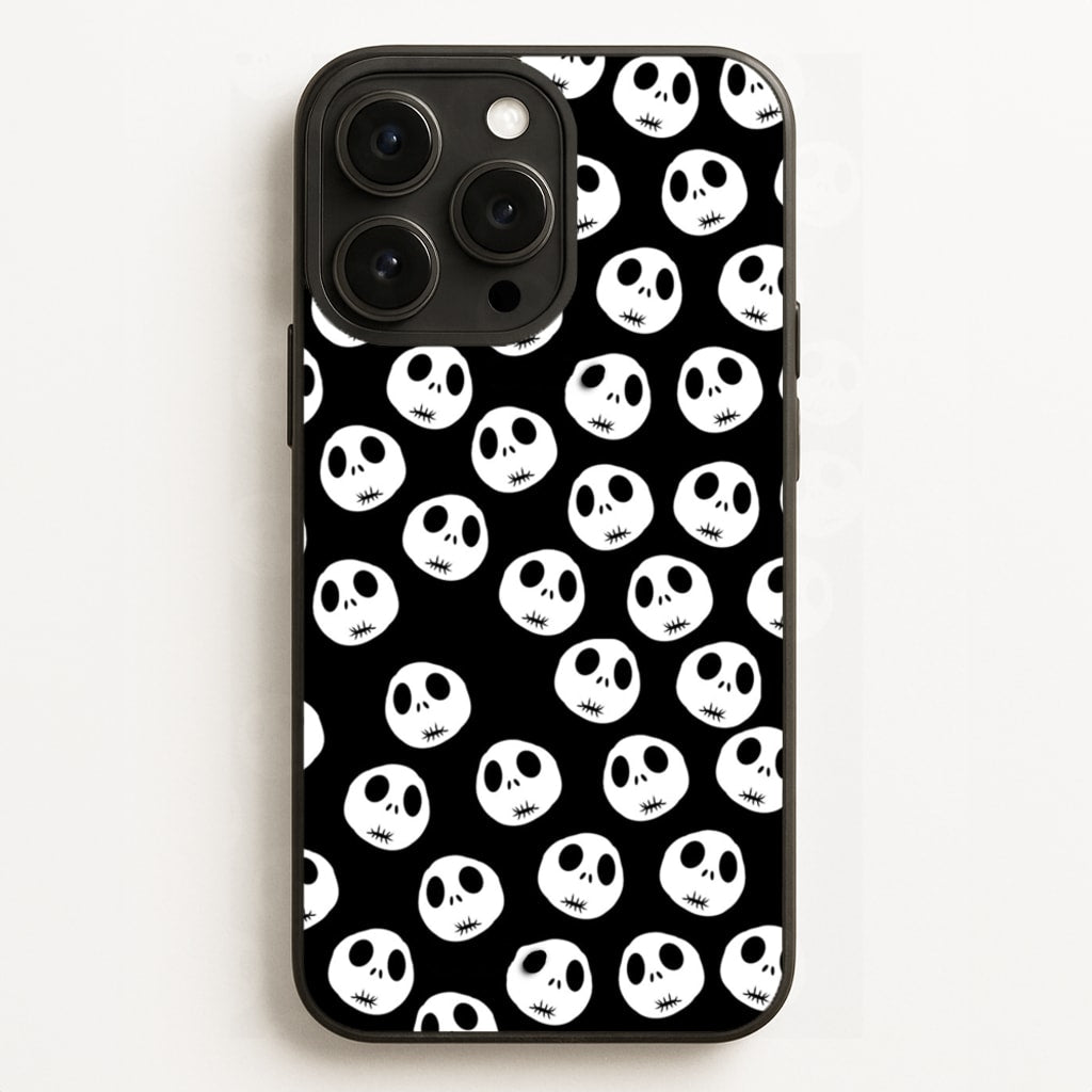 Jack Skellington Pattern - TNBC - Christmas Phone Case for iPhone 12 Pro Max