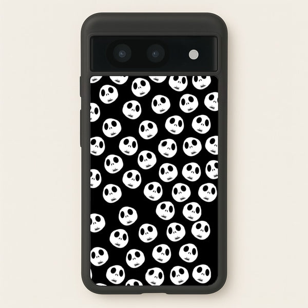 Jack Skellington Pattern - TNBC - Christmas Phone Case for Google Pixel 8a