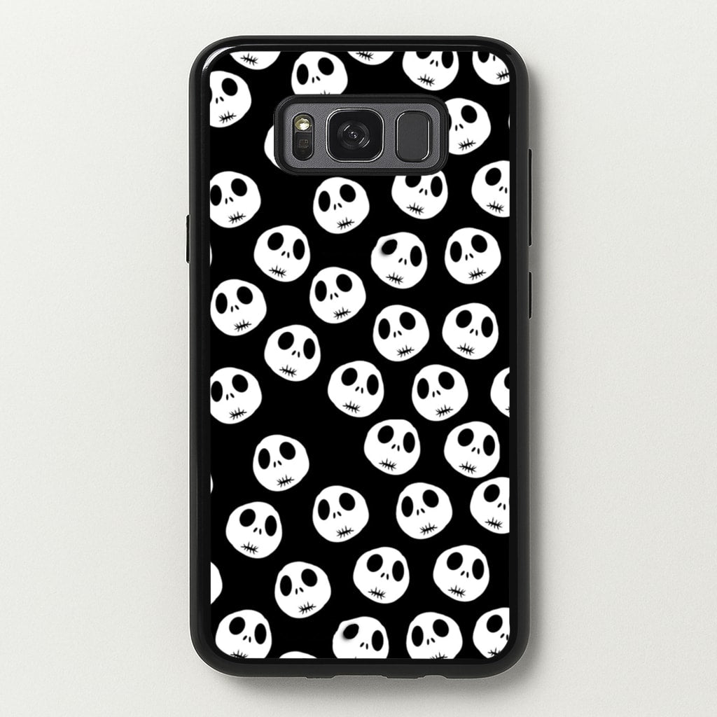 Jack Skellington Pattern - TNBC - Christmas Phone Case for Galaxy S8 Plus