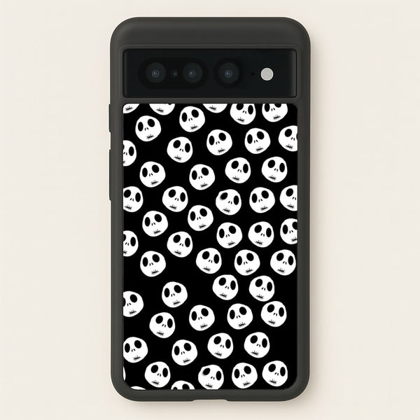 Jack Skellington Pattern - TNBC - Christmas Phone Case for Google Pixel 7 Pro