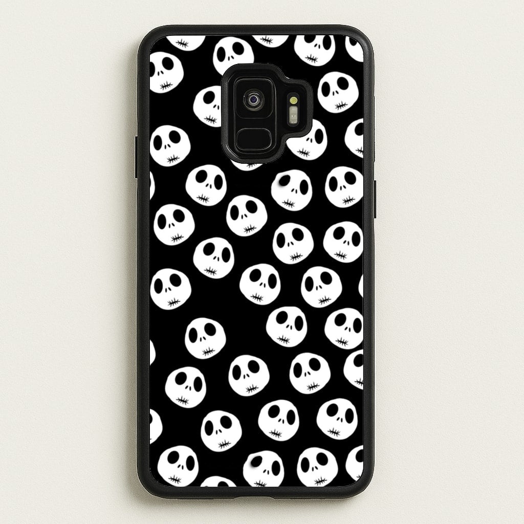 Jack Skellington Pattern - TNBC - Christmas Phone Case for Galaxy S9