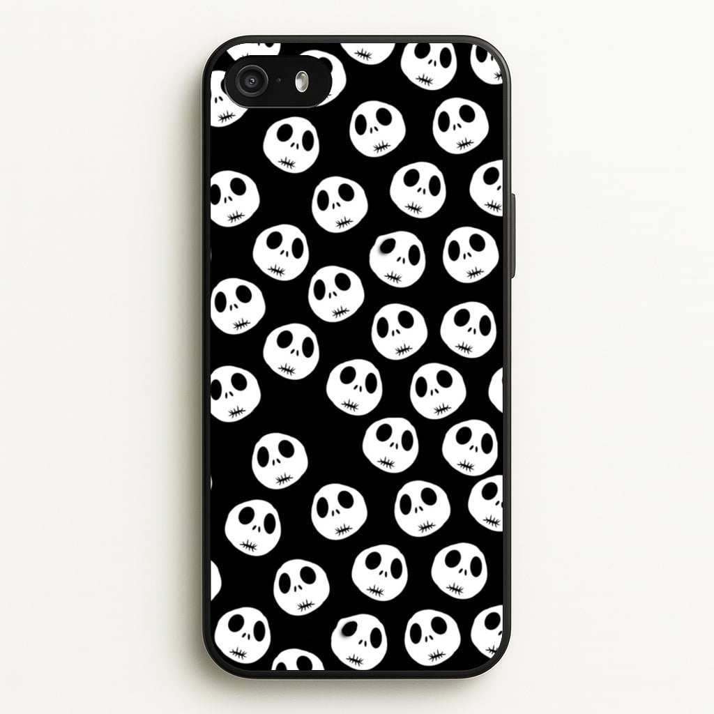 Jack Skellington Pattern - TNBC - Christmas Phone Case for iPhone 5 / 5s / SE 2016
