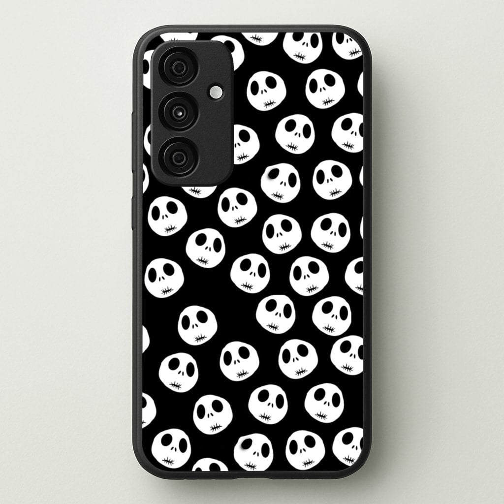 Jack Skellington Pattern - TNBC - Christmas Phone Case for Galaxy A35