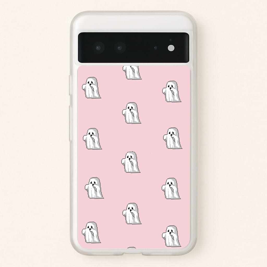 Pastel Pixel Ghost Halloween - Phone Case for Google Pixel 6