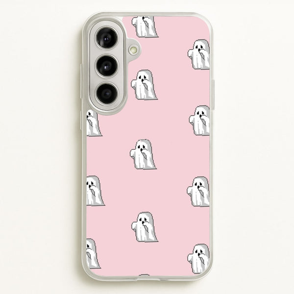 Pastel Pixel Ghost Halloween - Phone Case for Galaxy A56