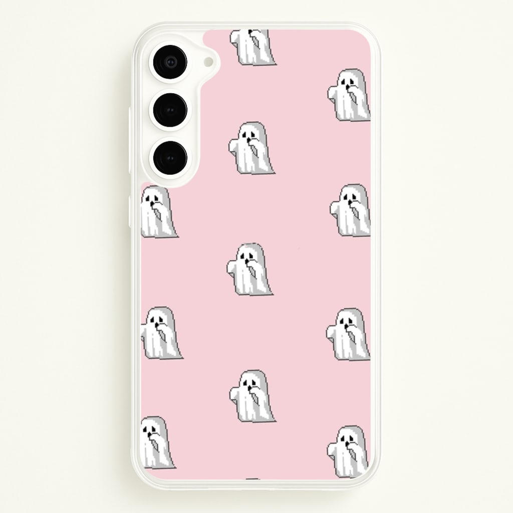 Pastel Pixel Ghost Halloween - Phone Case for Galaxy S23 Plus