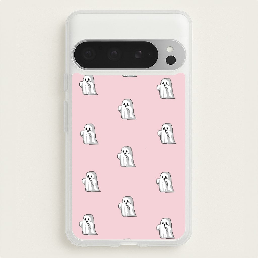 Pastel Pixel Ghost Halloween - Phone Case for Google Pixel 9 Pro XL